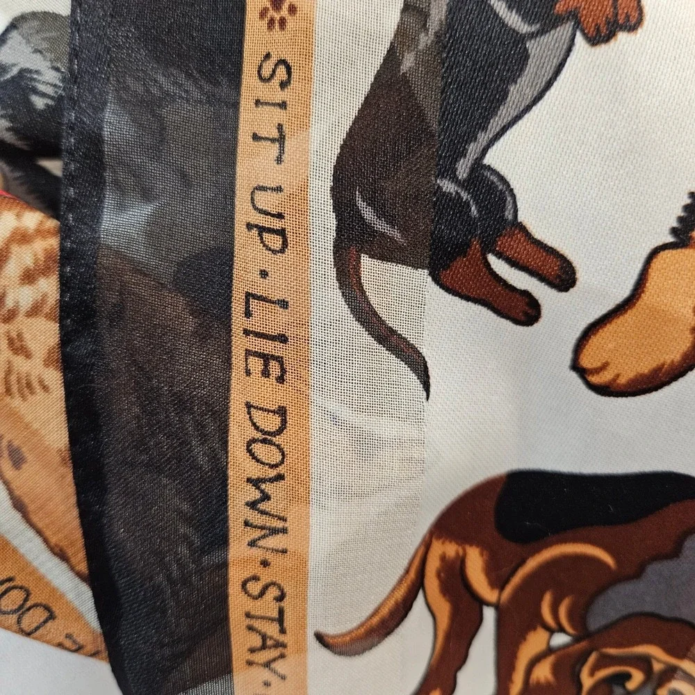 Dog Print‎ Scarf Lightweight Dog Mom Puppy 58 inch